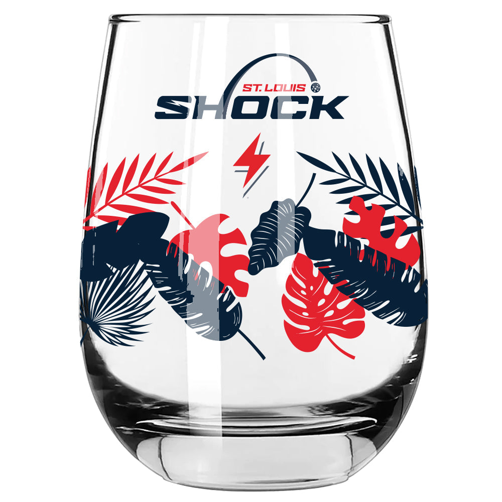 st louis wine glasses 15oz Stemless Wine Glass, St Louis Shock