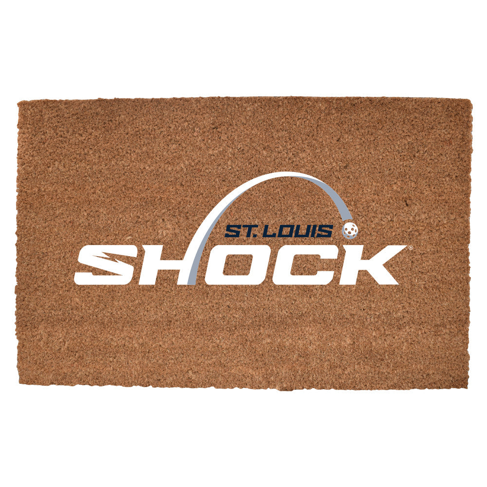 19.5x29.5in Coir Fiber Door Mat, Primary Logo, St. Louis Shocks