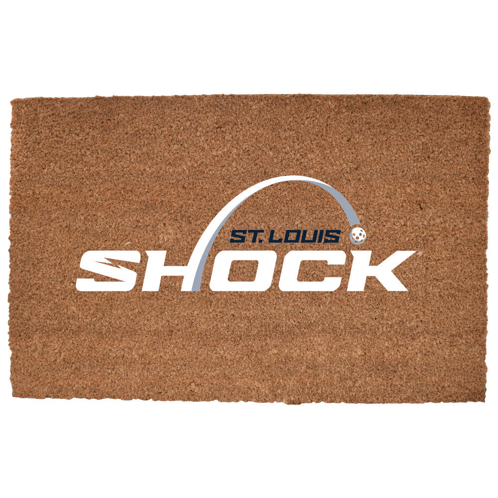 23x35in Coir Fiber Door Mat, Primary Logo, St. Louis Shocks