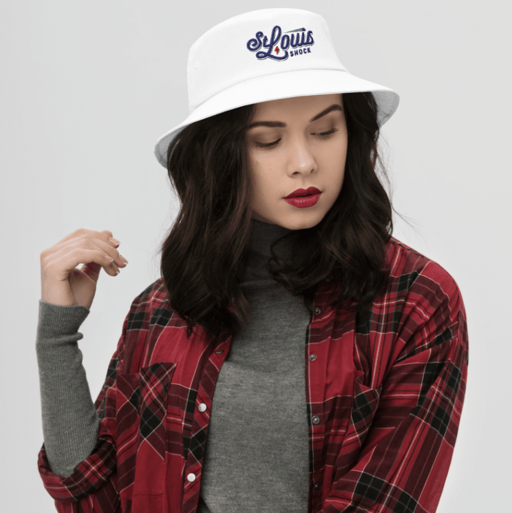 St. Louis Shock Bucket Hat - White
