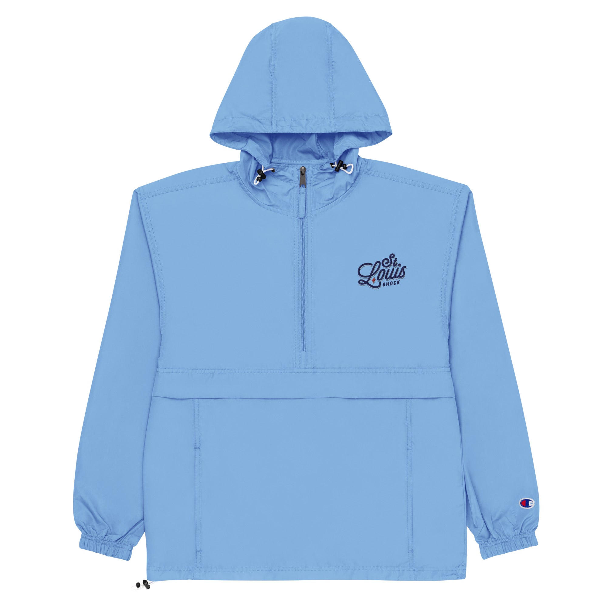 Packable 1/2 zip unisex jacket w/ pouch