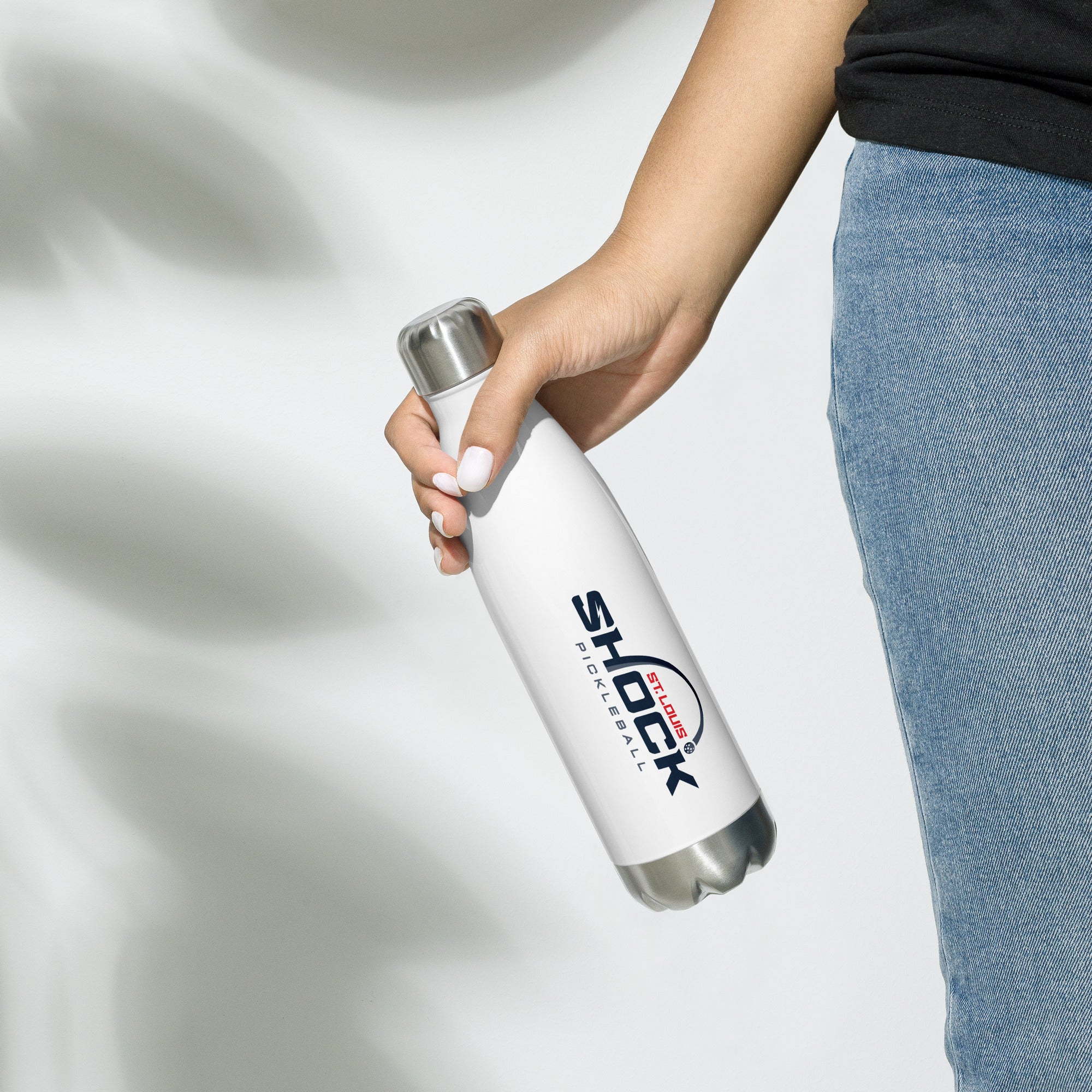 Shock stainless steel water bottle