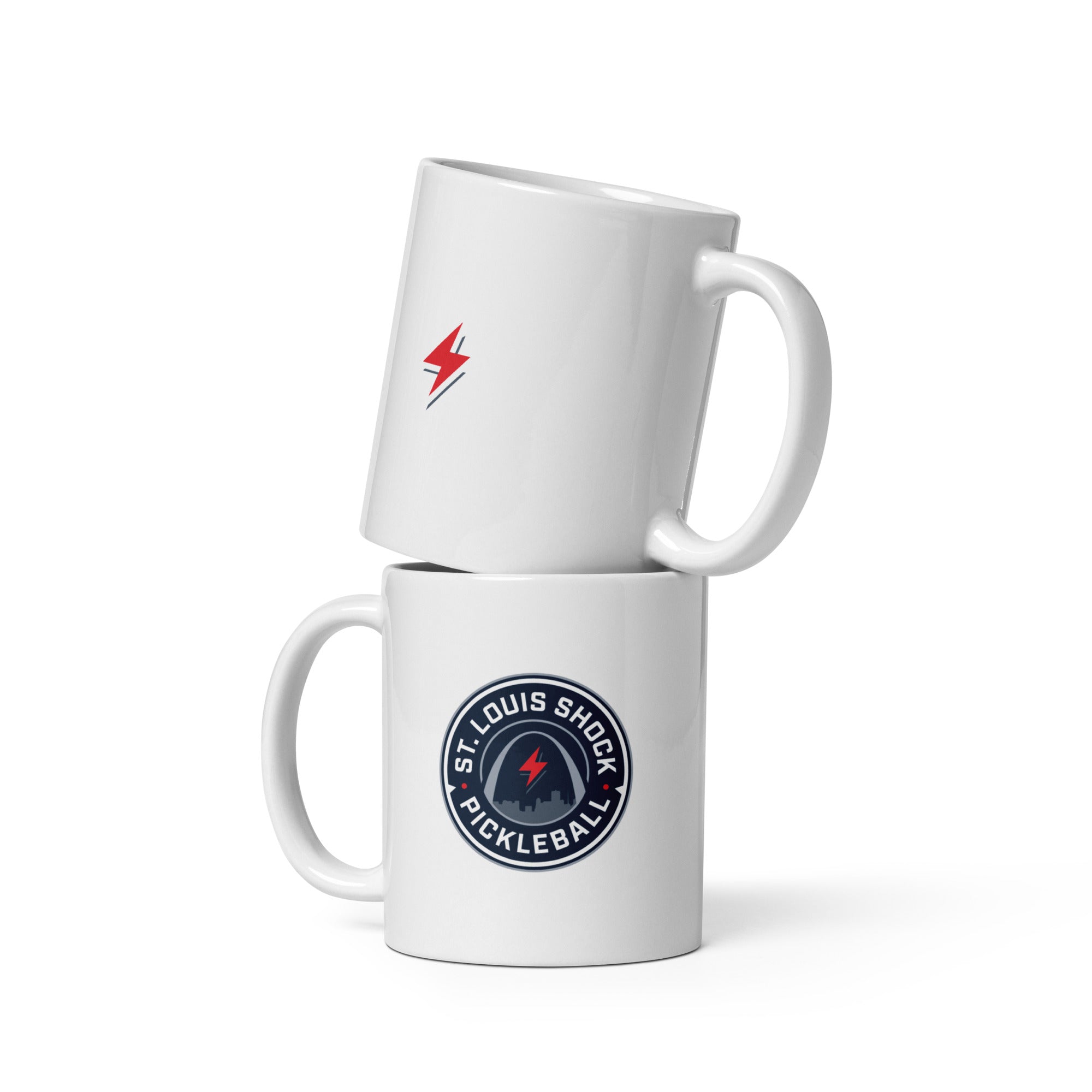 White Shock coffee mug