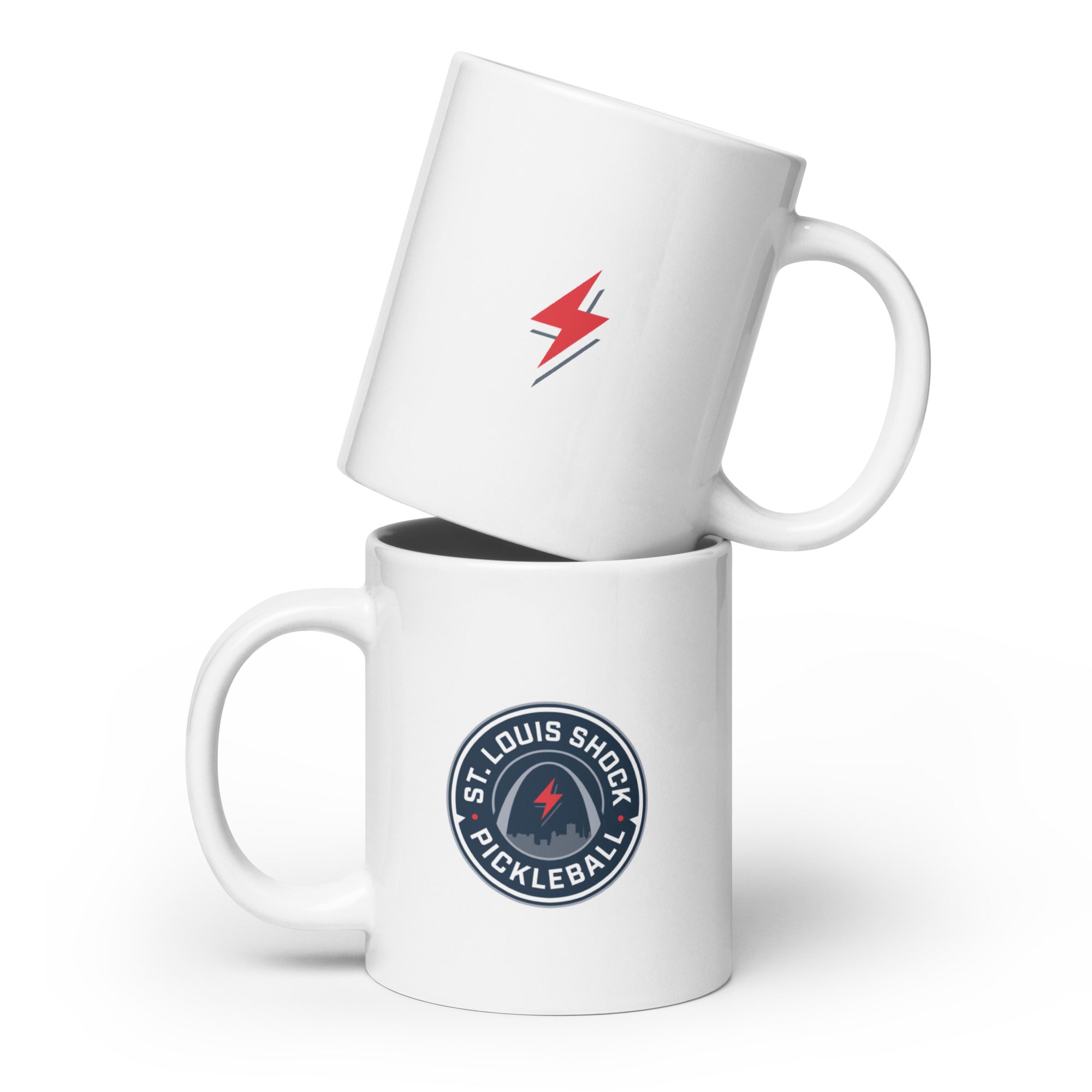 White Shock coffee mug