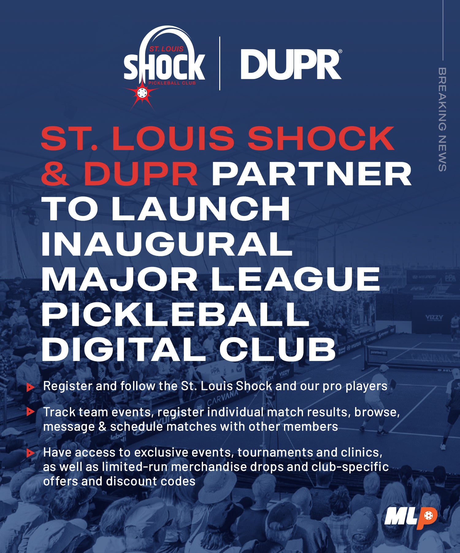 St. Louis Shock and DUPR Partner to Launch Inaugural Major League Pickleball Digital Club