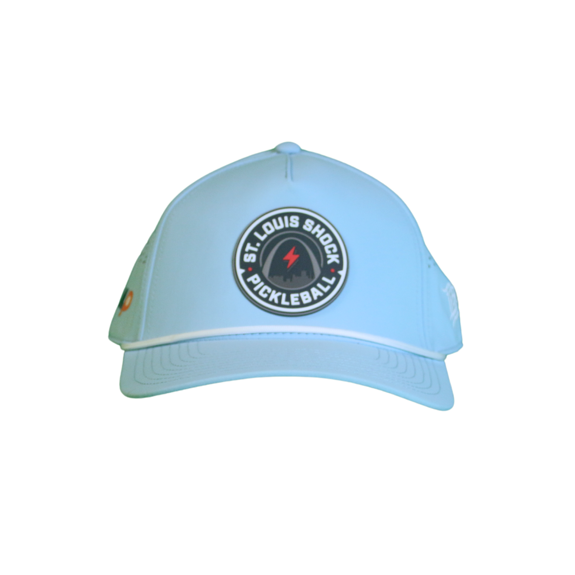 Branded Bills Performance Hat – Light Blue Badge