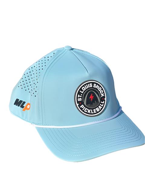 Branded Bills Performance Hat – Light Blue Badge