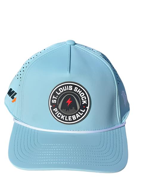 Branded Bills Performance Hat – Light Blue Badge